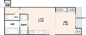 大阪府東大阪市友井1丁目（賃貸アパート1LDK・2階・36.30㎡） その2