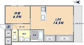 大阪府東大阪市荒川1丁目（賃貸アパート1LDK・2階・46.37㎡） その2