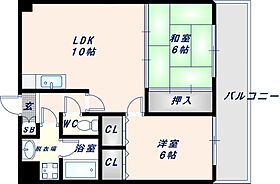 大阪府東大阪市高井田西2丁目（賃貸マンション2LDK・5階・50.00㎡） その2