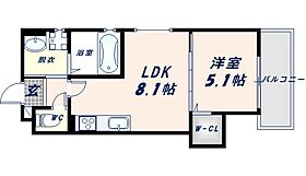 大阪府大阪市生野区巽中2丁目（賃貸アパート1LDK・1階・32.10㎡） その2