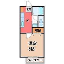 栃木県小山市大字土塔（賃貸アパート1K・2階・27.08㎡） その2