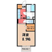 栃木県小山市犬塚8丁目（賃貸アパート1K・2階・30.03㎡） その2
