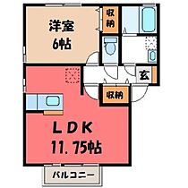 茨城県筑西市小川（賃貸アパート1LDK・2階・42.11㎡） その2