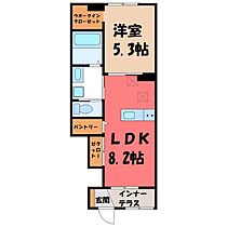 栃木県栃木市沼和田町（賃貸アパート1LDK・1階・36.66㎡） その2