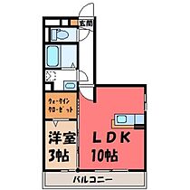 栃木県小山市犬塚6丁目（賃貸アパート1LDK・1階・35.35㎡） その2