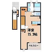 栃木県小山市若木町1丁目（賃貸アパート1K・2階・40.80㎡） その2