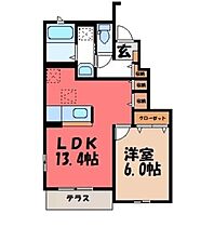 茨城県筑西市布川（賃貸アパート1LDK・1階・45.89㎡） その2