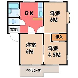🉐敷金礼金0円！🉐東北本線 小山駅 バス15分 富士見台団地入口...