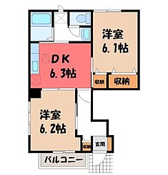 間取図画像 2DK