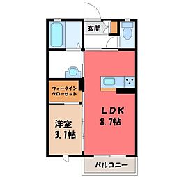 間取図画像 1LDK