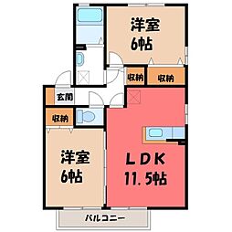 間取図画像 2LDK