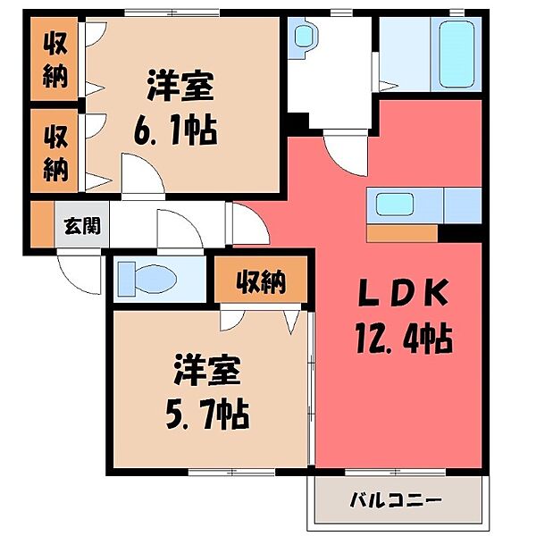 apartment 栃木県小山市城東６丁目19-19　グランオッツ1F