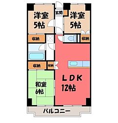 スカイシティー神山 3LDKの間取図画像