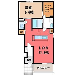 ベル・ソレイユ 1LDKの間取図画像