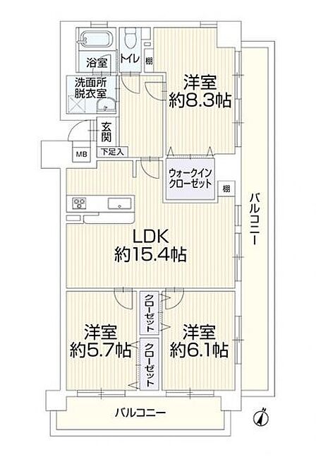 収納スペースが充実しており、すっきりとお部屋を片付けることができます♪
