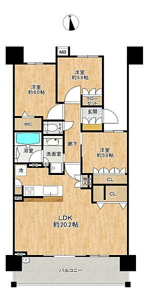 間取りを拡大表示