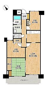 間取り：閑静な住宅街の立地！子育てファミリーにも最適です♪