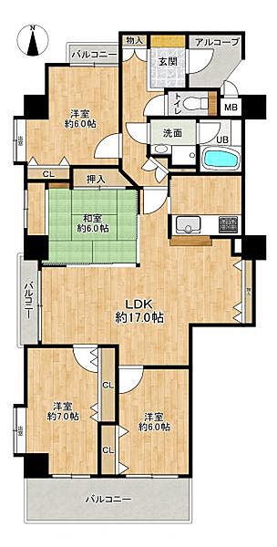 間取りを拡大表示