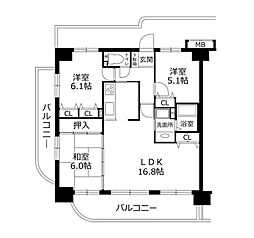 間取図画像 3LDK