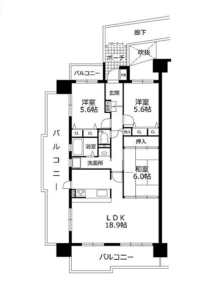 間取りを拡大表示
