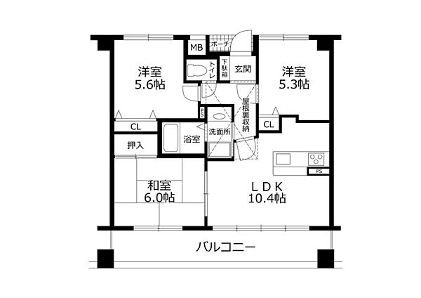 間取りを拡大表示