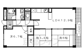 京都府宇治市五ヶ庄折坂（賃貸マンション3LDK・3階・67.28㎡） その2