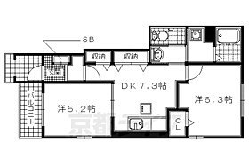 京都府木津川市山城町平尾東黒部（賃貸アパート2DK・1階・46.49㎡） その2