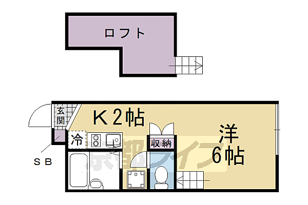 レオパレスカーサ石田大受 204｜京都府京都市伏見区石田大受町(賃貸アパート1K・2階・19.87㎡)の写真 その2