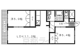 京都府木津川市梅美台4丁目（賃貸アパート2LDK・2階・58.32㎡） その2