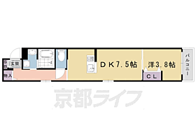 京都府京都市南区四ツ塚町（賃貸マンション1DK・3階・34.20㎡） その2