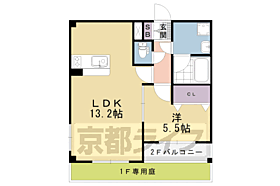 グランディール松平武蔵 207 ｜ 京都府京都市伏見区桃山町松平武蔵（賃貸アパート1LDK・2階・42.16㎡） その2