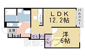 大阪府枚方市山之上1丁目（賃貸アパート1LDK・1階・45.72㎡） その2