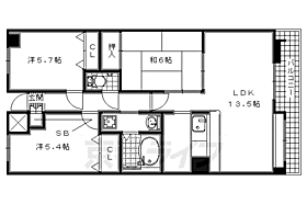 京都府宇治市伊勢田町大谷（賃貸マンション3LDK・4階・67.96㎡） その2