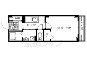 大阪府枚方市堂山1丁目（賃貸アパート1K・1階・25.16㎡） その2