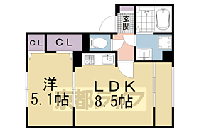 京都府城陽市富野乾垣内（賃貸アパート1LDK・1階・37.48㎡） その2