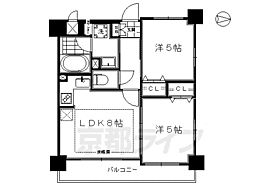 京都府京都市南区西九条池ノ内町（賃貸マンション2LDK・10階・42.38㎡） その2