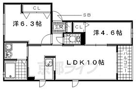 京都府木津川市州見台8丁目（賃貸アパート2LDK・3階・50.08㎡） その2