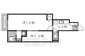 京都府久世郡久御山町市田東大門（賃貸アパート2K・1階・40.29㎡） その2