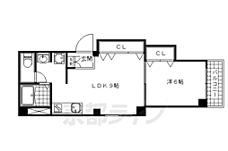プレステージ琴弾山 1LDKの間取図画像