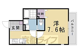 仮）石田内里町ハイツ 1階1Kの間取り