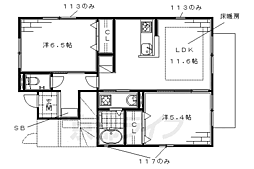 エルメゾン伏見　Ｄ棟 1階