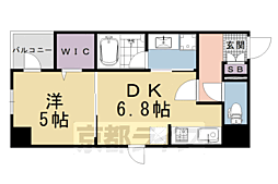 増田屋ビル 1DKの間取図画像