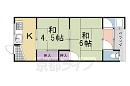 孝栄ハイツ 2Kの間取図画像