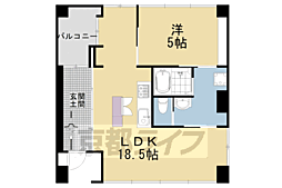 SHALIMARNISHIOJI 1LDKの間取図画像