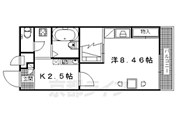 レオパレスラ・リッシュ 1Kの間取図画像