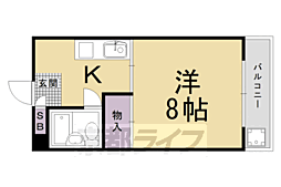 シルクハウス 1Kの間取図画像