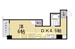 万里小路アベニュー 4階/-