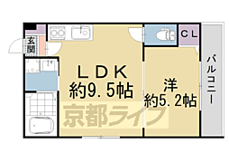 ERRISUEGA 1LDKの間取図画像