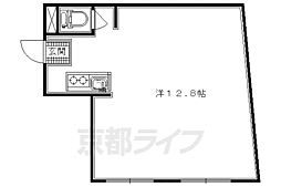 コーポ杉 1Kの間取図画像