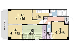 MNS千本 3LDKの間取図画像